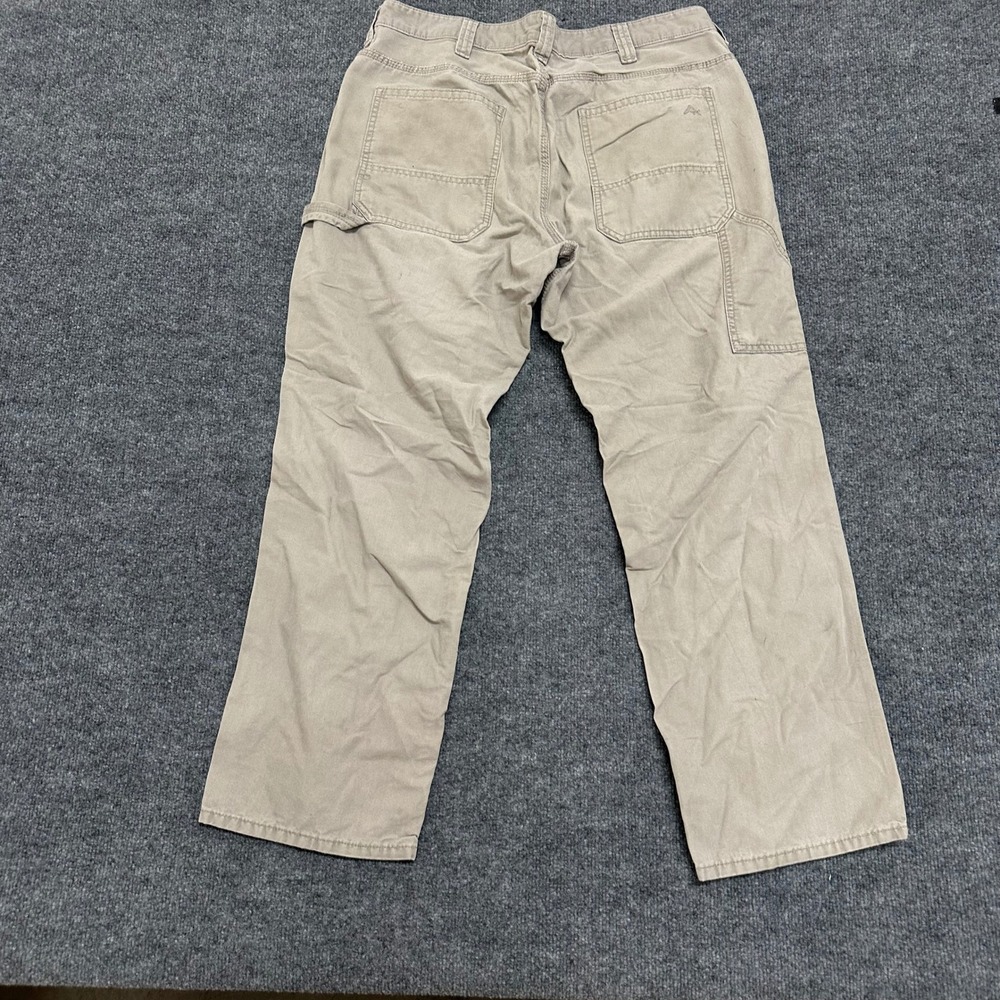 Ridgecut Carpenter Pants Mens Size 36x32 Tan Khaki Rugged Canvas Utility